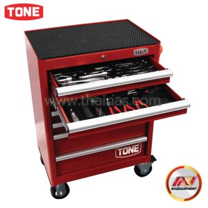 ชุดตู้รถเข็นพร้อมเครื่องมือ TONE 71 ชิ้น 111-64-TCA412(G)